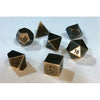 Chessex Dark Metal Polyhedral 7 Die Set