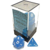 Chessex Frosted Caribbean Blue/White 7 Die Set