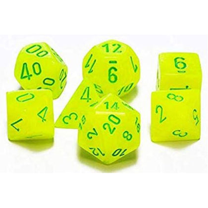 Chessex Vortex BrightYellow/Green 7 Die Set