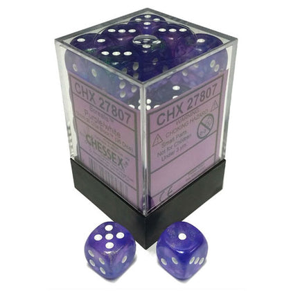 Chessex Purple/White D6 12mm Die Set