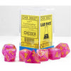 Chessex Leaf Fuchsia/Yellow 7 Die Set