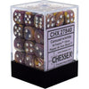 Chessex Festive Carousel/White 12mm 36 D6 Dice Block