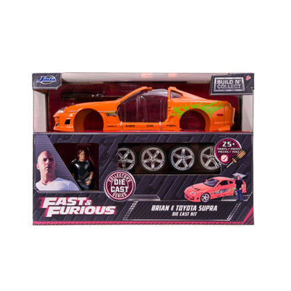 Fast & Furious Toyota Supra with Brian 1:24 Diecast Model Kit