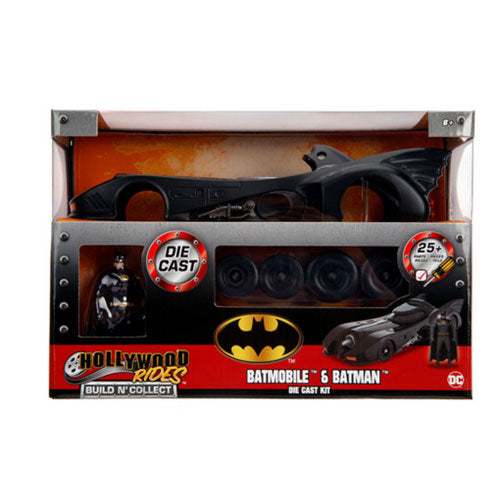 Batman (1989) Batmobile with Batman 1:24 Scale Diecast Model Kit