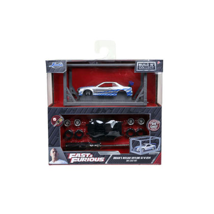 Fast & Furious Brians Nissan GT-R 1:55 Diecast Model Kit