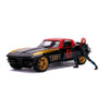 Avengers 66 Chevy Corvette with Black Widow 1:24 Scale Diecast Vehicle